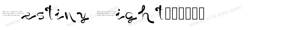 Destiny Light字体转换